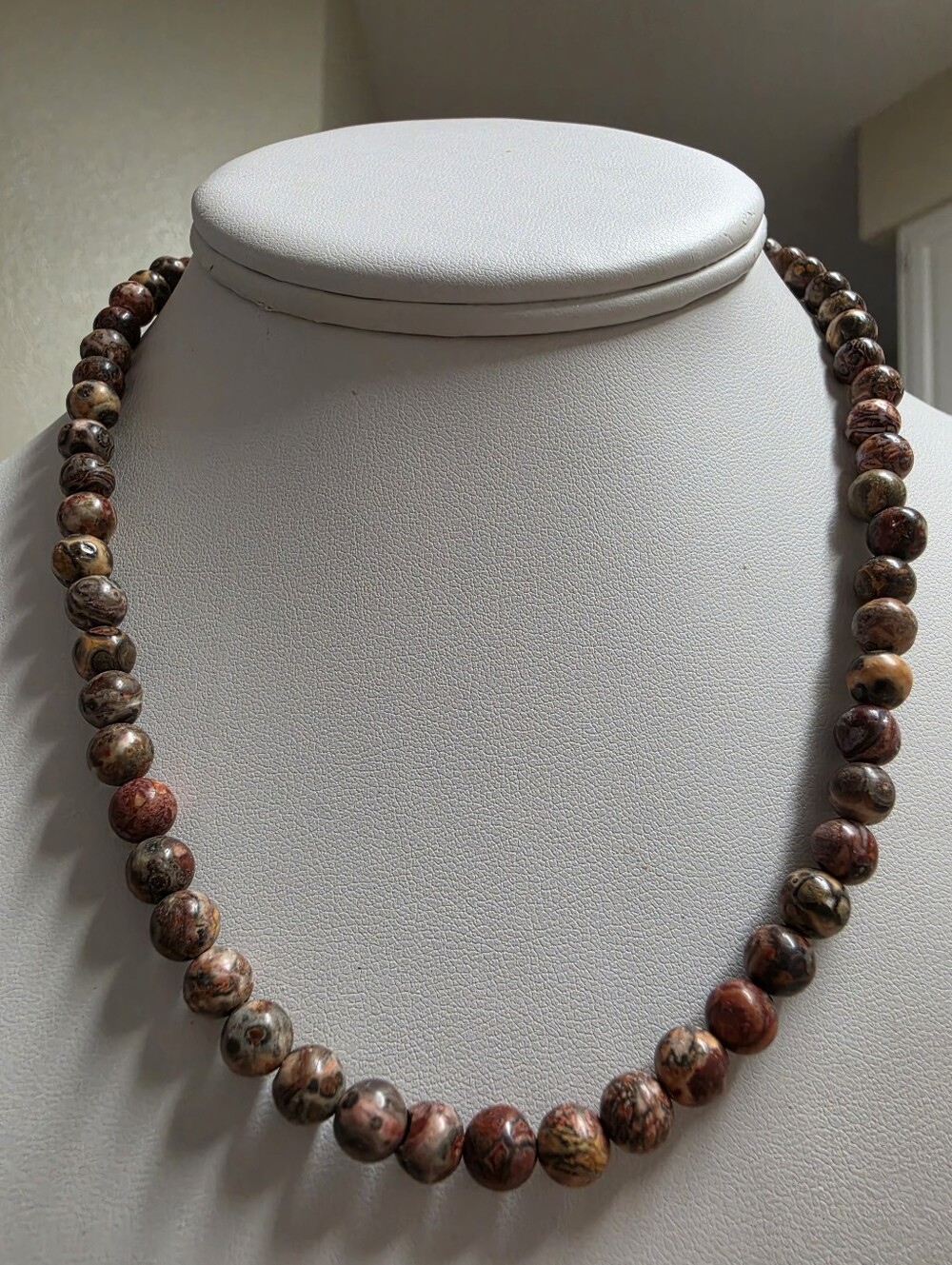 Leopard Jasper Choker Necklace